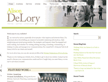 Tablet Screenshot of alisondelory.com